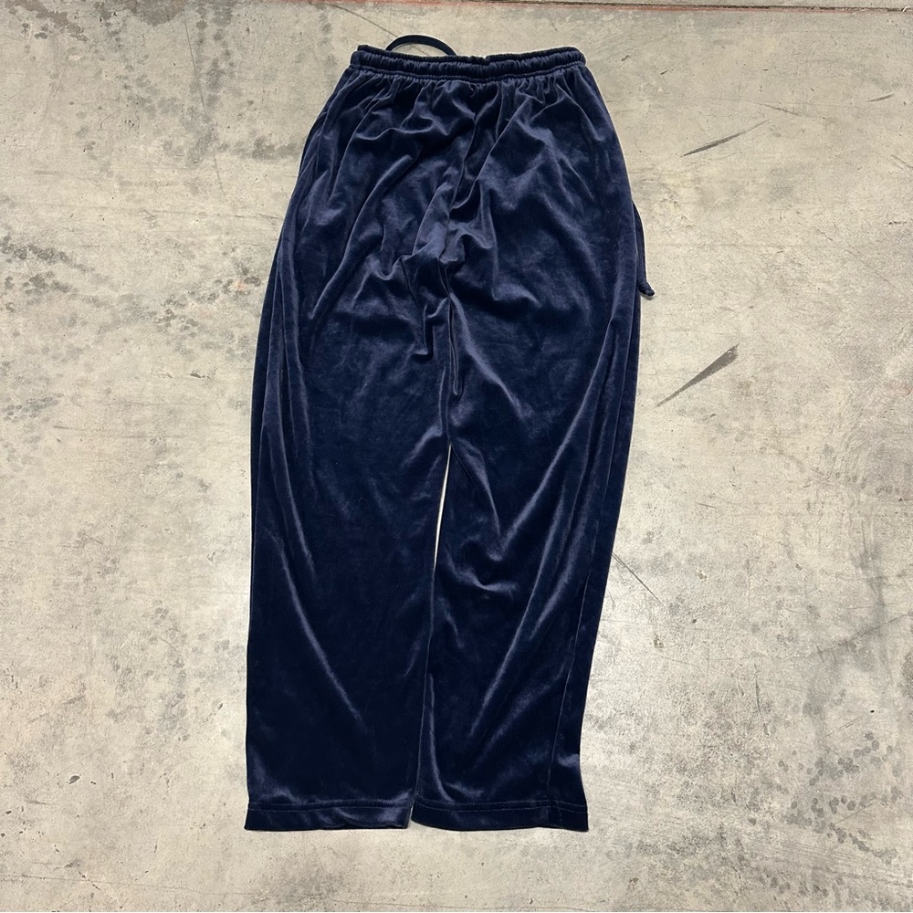 Y2K Women’s Blue Velour Cozy Sweatpants Casual Small - Picture 9 of 9